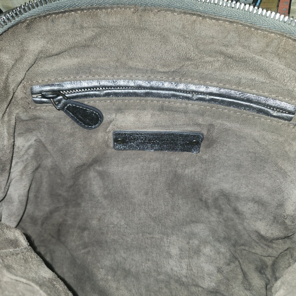 Bottega Veneta Nodini Gunmetal Silver Crossbody W/COA - Picture 11 of 16